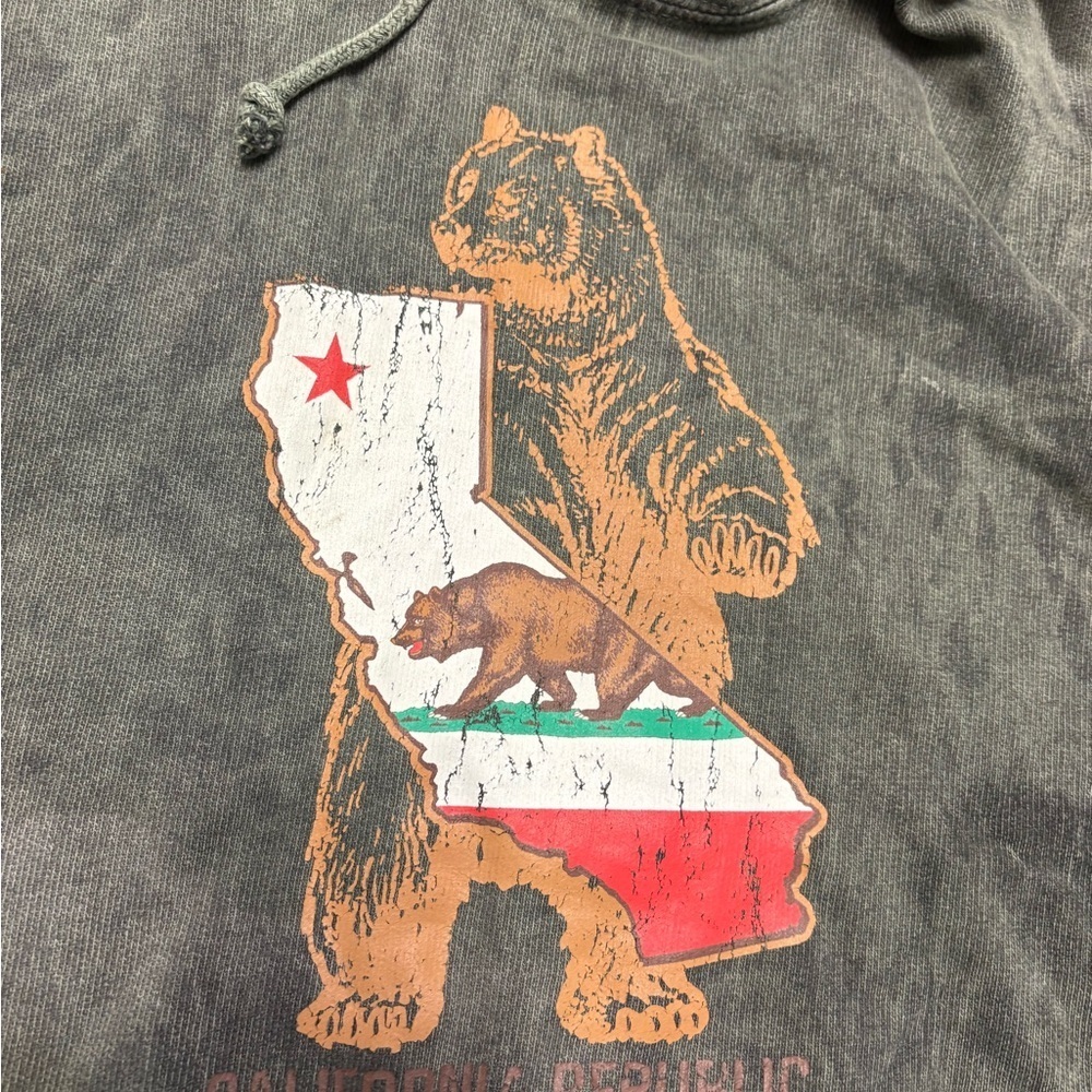 Established 1965 U.S vintage Graphic California Bear Hoodie - Picture 5 of 9
